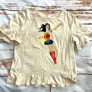 Vintage Gap Kids Wonder Woman Embroidered top size 8